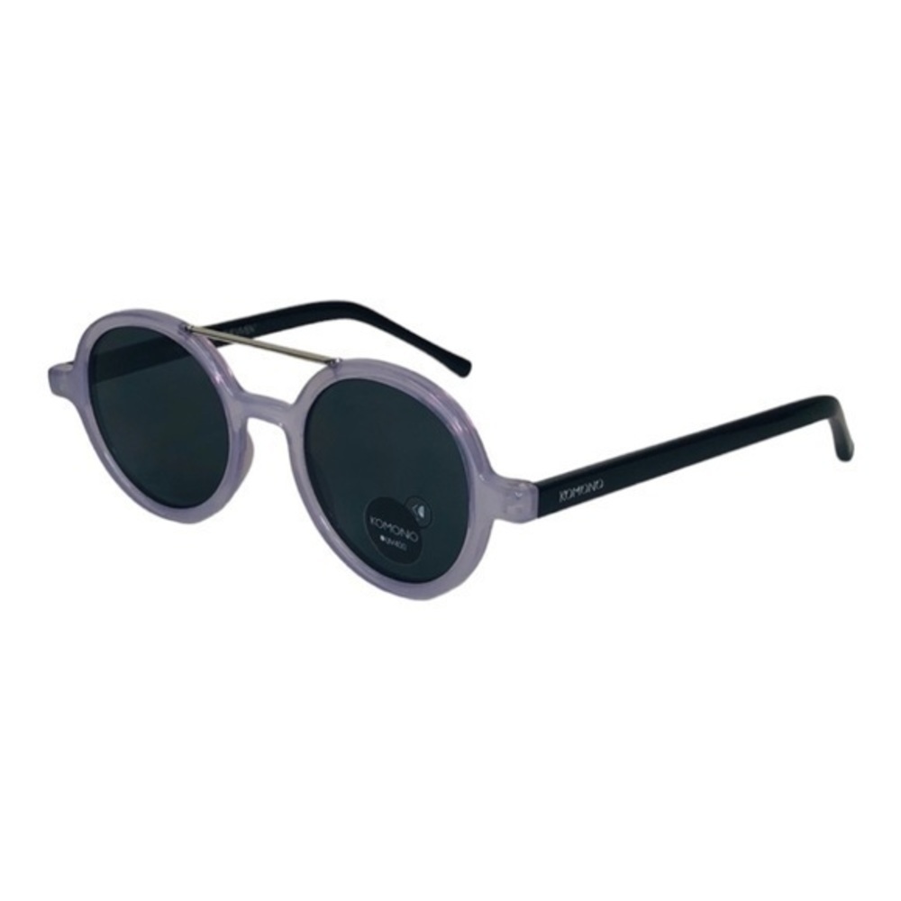 Komono Sunglasses NEW violet purple black round frame - Picture 3 of 14